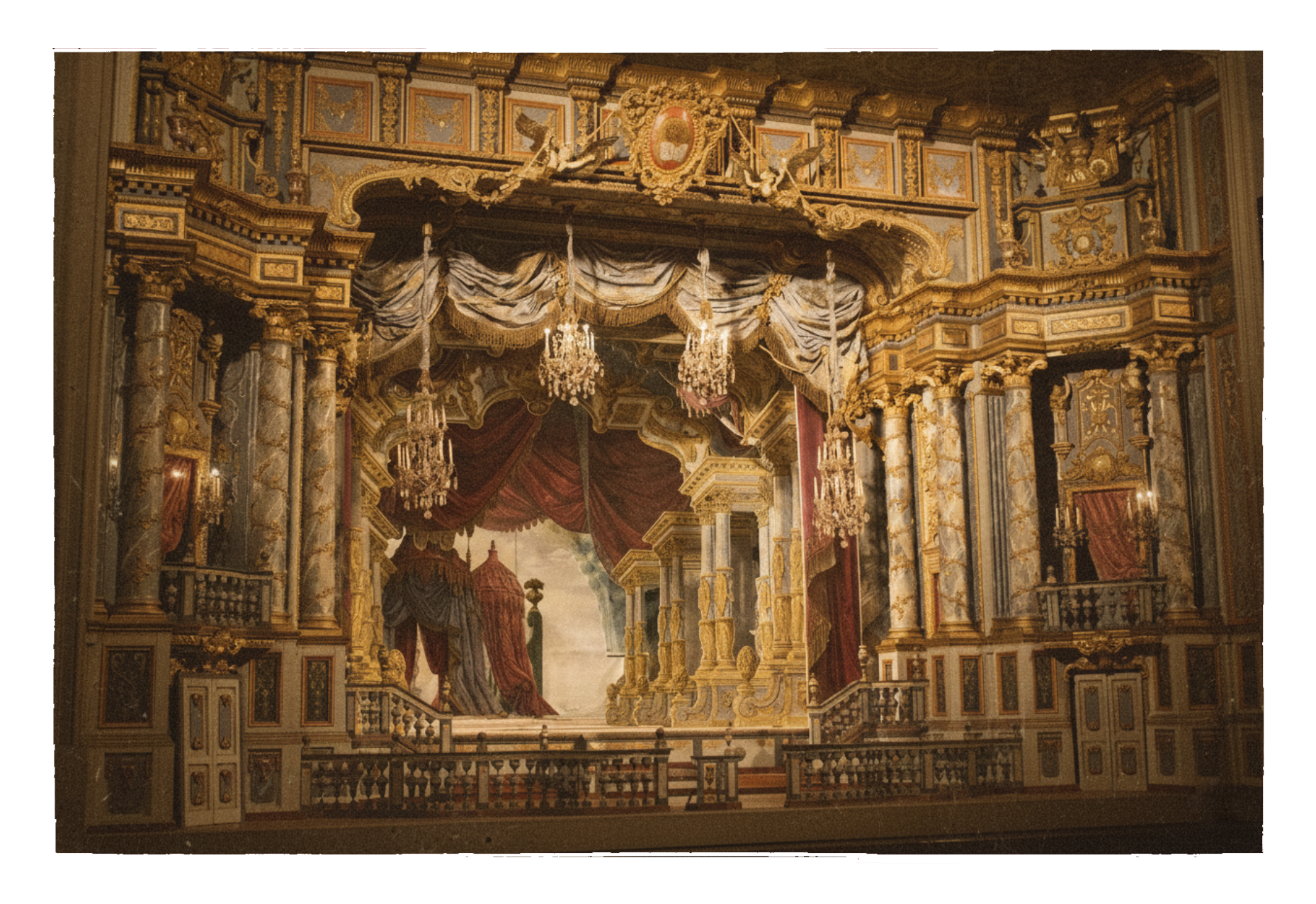 Scène de théâtre ancienne